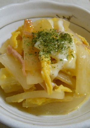 家計も助かる♪大根とベーコンの玉子とじ✿-レシピのメイン写真