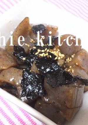 こんにゃくの甘辛海苔炒め煮-レシピのメイン写真