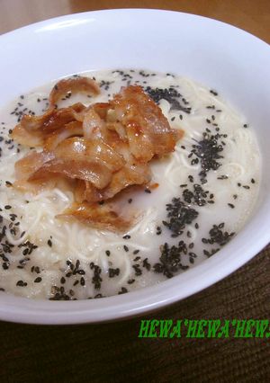 豚バラ焼き肉のっけ♡とんこつラーメン-レシピのメイン写真