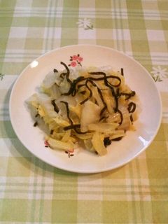 白菜と塩昆布のバター和え-レシピのメイン写真