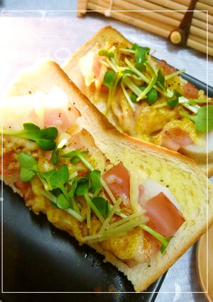 長芋×ベーコンのカレートースト-レシピのメイン写真