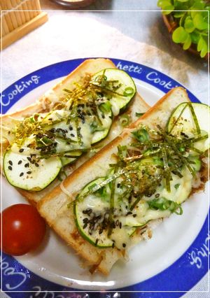 ズッキーニの生姜風味和風トースト-レシピのメイン写真