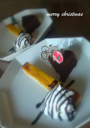 クリスマスのケーキ★盛り付け-レシピのメイン写真