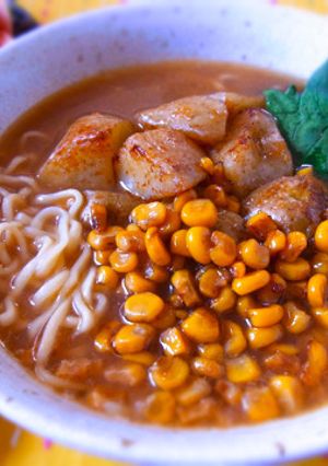 焦がしバターのじゃがコーン味噌ラーメン♪-レシピのメイン写真