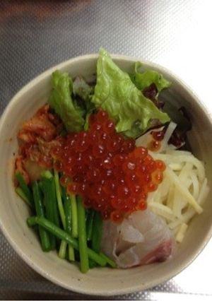 ゆかさんの★刺身ビビンパ★-レシピのメイン写真