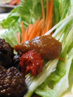 レタスと人参の焼肉巻き-レシピのメイン写真