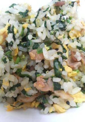 豚バラほうれん草ゴマゴマ炒飯-レシピのメイン写真
