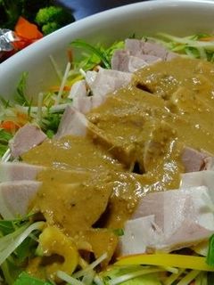 茹で豚ブロックでモリモリ中華サラダ-レシピのメイン写真