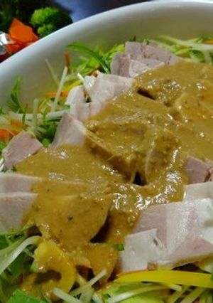 茹で豚ブロックでモリモリ中華サラダ-レシピのメイン写真