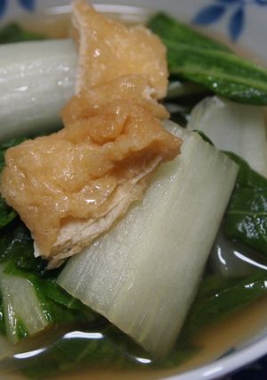 菜っ葉とお揚げの炊いたん-レシピのメイン写真