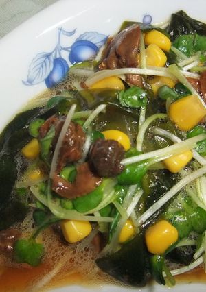 かいわれ大根の赤貝の缶詰和え-レシピのメイン写真