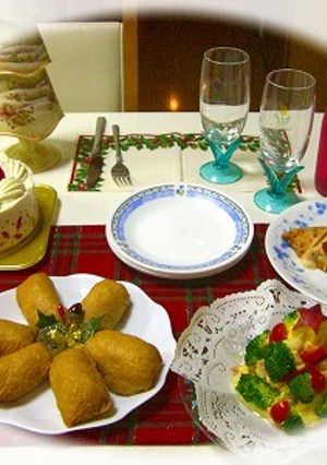 ☆おいなりさんをクリスマスメニューに☆-レシピのメイン写真
