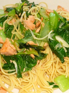 焼き鮭で和風スパゲティ~♪-レシピのメイン写真