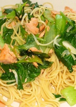 焼き鮭で和風スパゲティ～♪-レシピのメイン写真