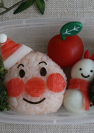 クリスマスに♪アンパンマンサンタのお弁当-レシピのメイン写真