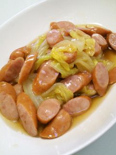 白菜とウインナーの中華煮-レシピのメイン写真