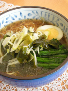 簡単!一人ランチに♬ネギわかめラーメン-レシピのメイン写真