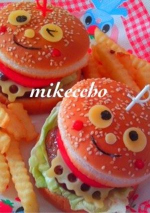 にっこりハンバーガー-レシピのメイン写真