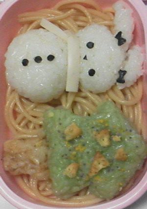 クリスマスキャラ弁 雪だるまのうさぎサン-レシピのメイン写真