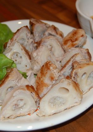 れんこんの豚巻焼き-レシピのメイン写真