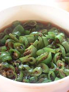 青唐辛子の醤油漬け-レシピのメイン写真