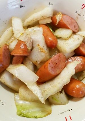 白菜とウインナーの炒め物-レシピのメイン写真