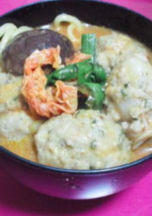 大葉、餅入り肉団子♪お鍋にどうぞ-レシピのメイン写真