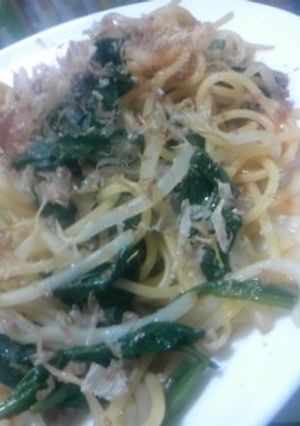 豚ひき肉ともやしとほうれん草のパスタ-レシピのメイン写真