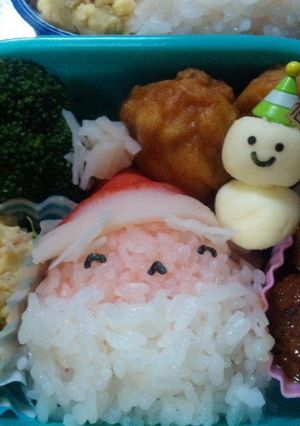 サンタおにぎりでクリスマス弁当-レシピのメイン写真