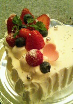 バレンタインにハートのショートケーキ-レシピのメイン写真