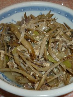 牛肉とごぼうと豆腐の甘辛煮-レシピのメイン写真