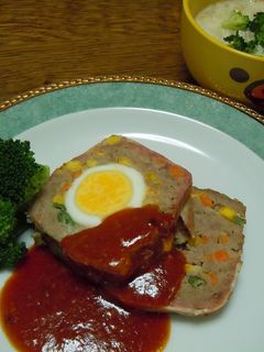 簡単!ミートローフ焼きました-レシピのメイン写真