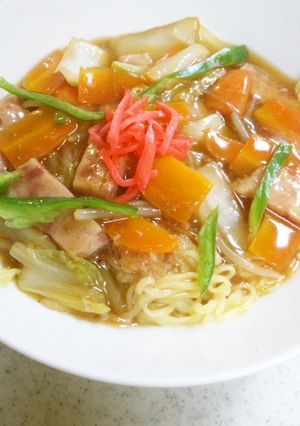 マルちゃん正麺であんかけラーメン-レシピのメイン写真