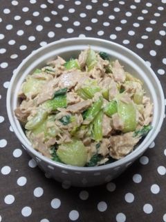 チンゲン菜とツナのマヨネーズ和え-レシピのメイン写真