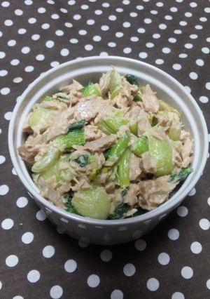 チンゲン菜とツナのマヨネーズ和え-レシピのメイン写真
