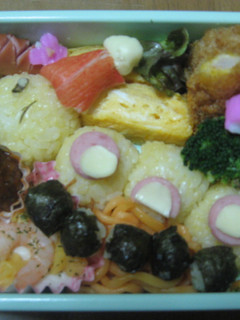 キャラ弁 ハナちゃん(クリスマス用)-レシピのメイン写真