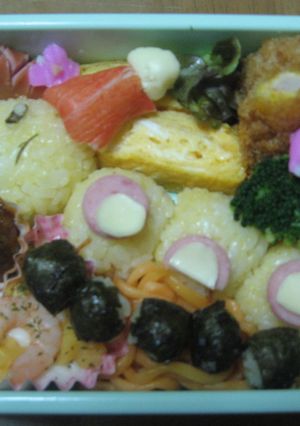 キャラ弁 ハナちゃん(クリスマス用)-レシピのメイン写真