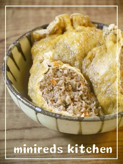 野菜入り油揚げの袋煮-レシピのメイン写真