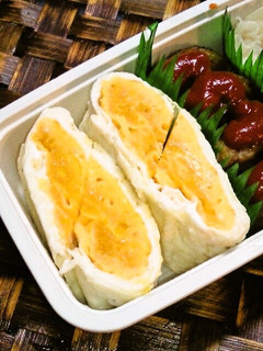 お弁当に☆ゆで卵風玉子焼き-レシピのメイン写真