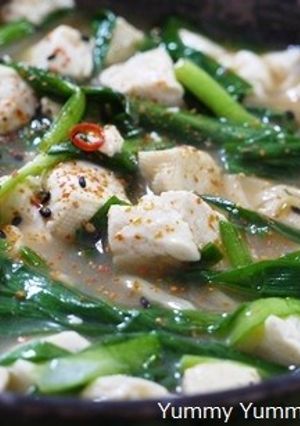 豆腐とニラのにんにく味噌ラーメン♪-レシピのメイン写真