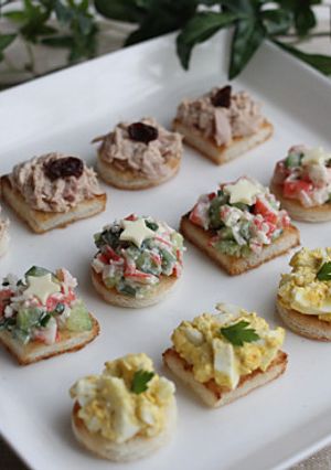 クリスマスに♪簡単！食パンでカナッペ★-レシピのメイン写真