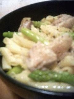 パスタ・鶏肉+アスパラ-レシピのメイン写真