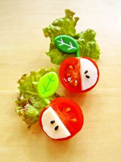 お弁当に♪プチトマトでリンゴ-レシピのメイン写真