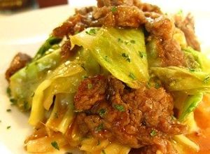 ■めちゃ旨！牛肉とキャベツのスタミナ炒め-レシピのメイン写真