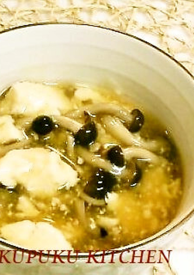 京風✿豆腐としめじの和風あんかけ-レシピのメイン写真