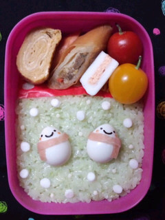 お弁当に☆簡単うずら雪だるま-レシピのメイン写真