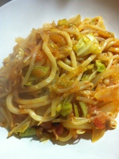 瓶入サルサソースで簡単メキシカン焼うどん-レシピのメイン写真