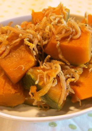 美味しくカルシウムを✿かぼちゃのじゃこ煮-レシピのメイン写真