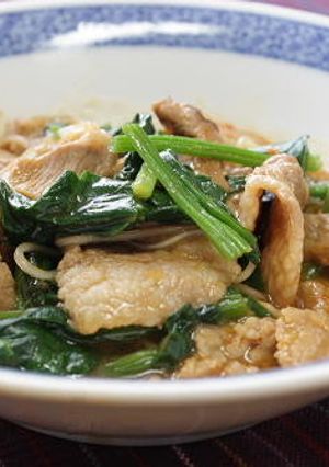豚肉とほうれん草のピリ辛春雨-レシピのメイン写真