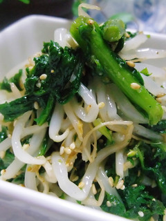 簡単家にあるものでもやしと緑野菜でナムル-レシピのメイン写真